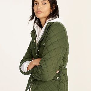 J.Crew Women’s Quilted Downtown Field Jacket Size MT